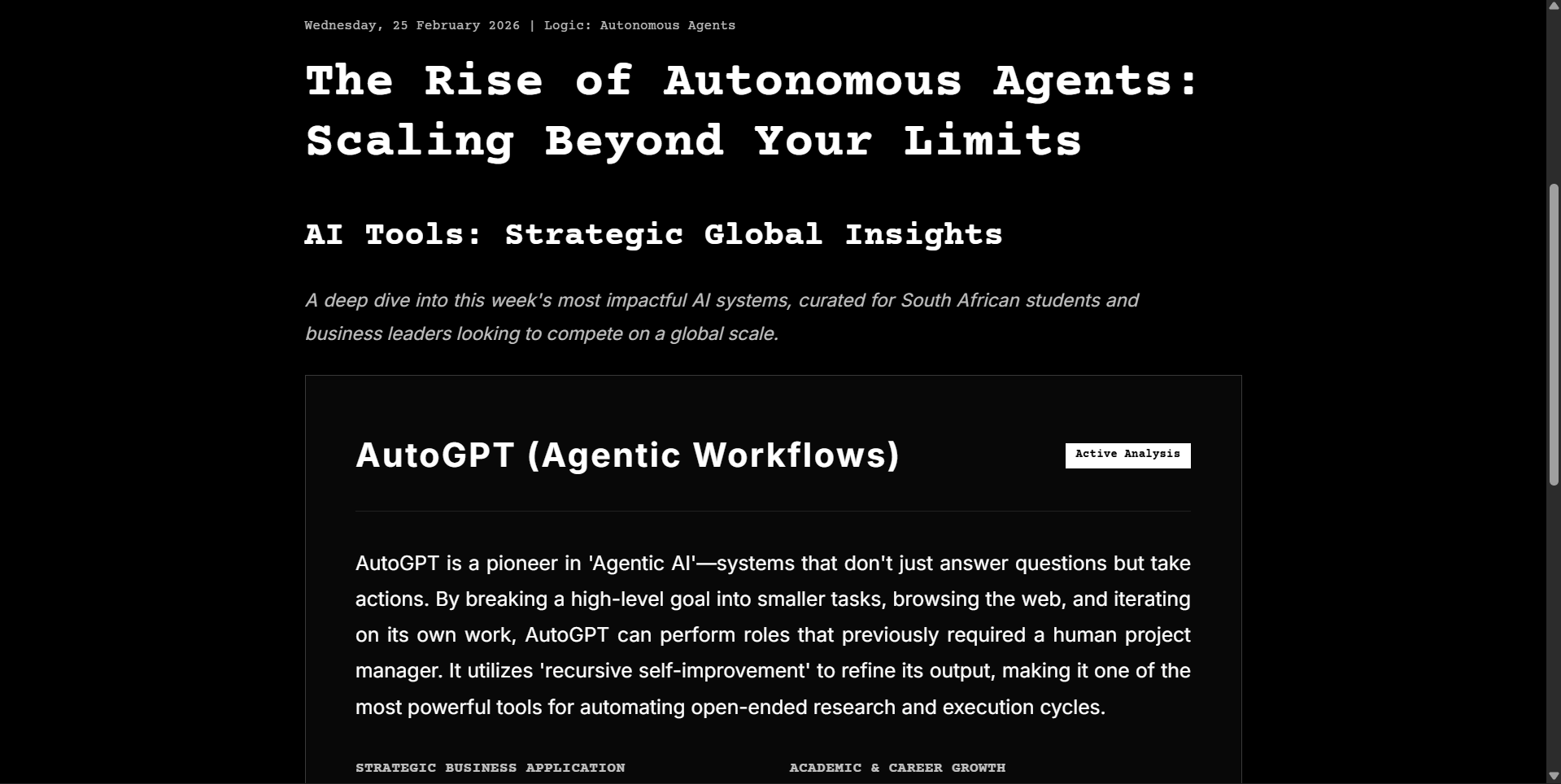 Blogpost typography detail